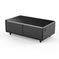 Forno FCTFR700651BLK Forno Evoluto Tavolo 51-Inch Black Smart Coffee Table - Dual Refrigerator Drawers, Bluetooth 5.0 Audio, Wireless Charging & Rgb Ambient Light