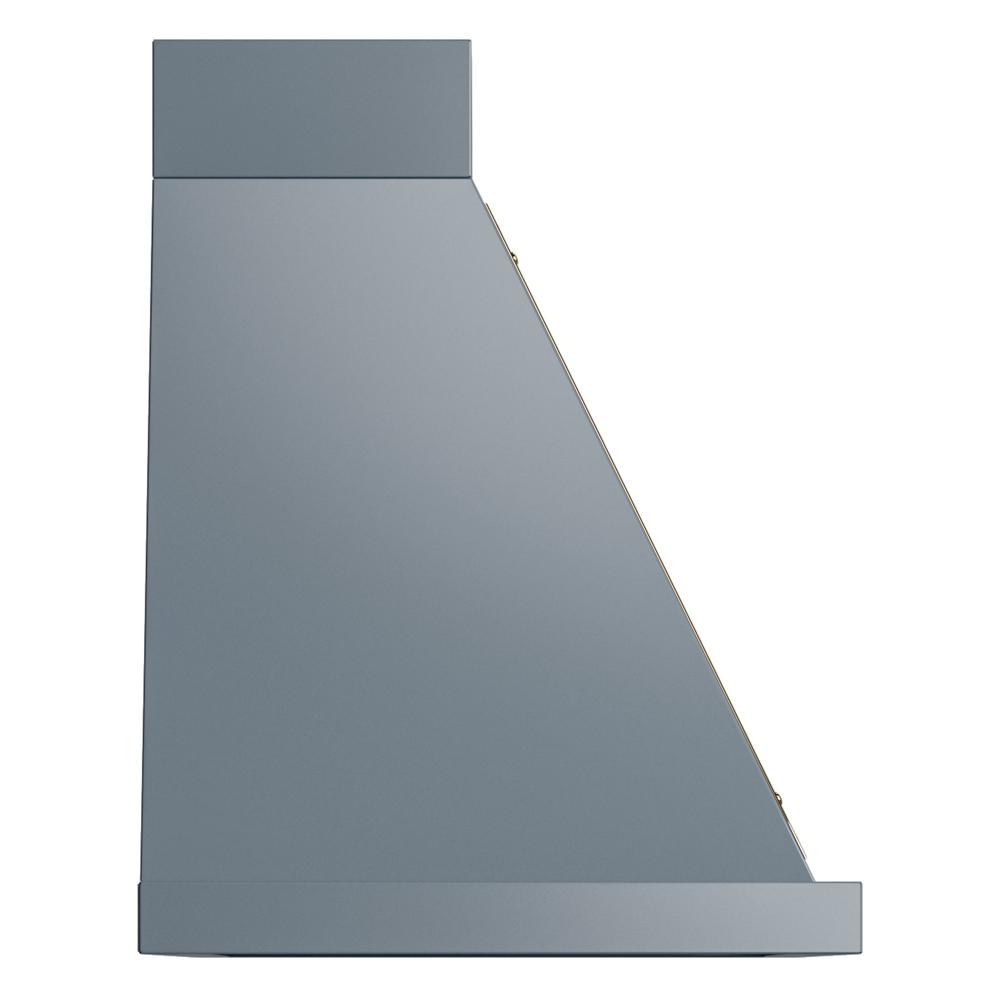 Ilve UANB36BGG Ilve Uanb36Bgg Nostalgie Ii Noblesse 36 Inch Range Hood (Blue Grey, Brass)