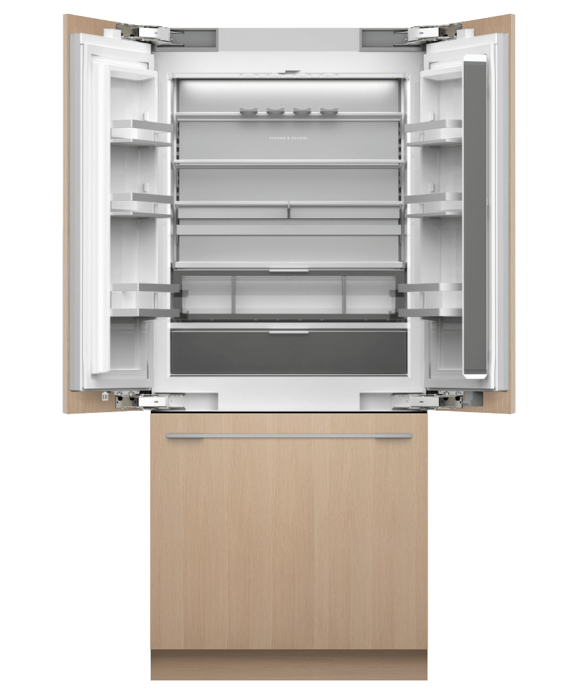 Fisher & Paykel RS3684AUVE1 Integrated French Door Refrigerator Freezer