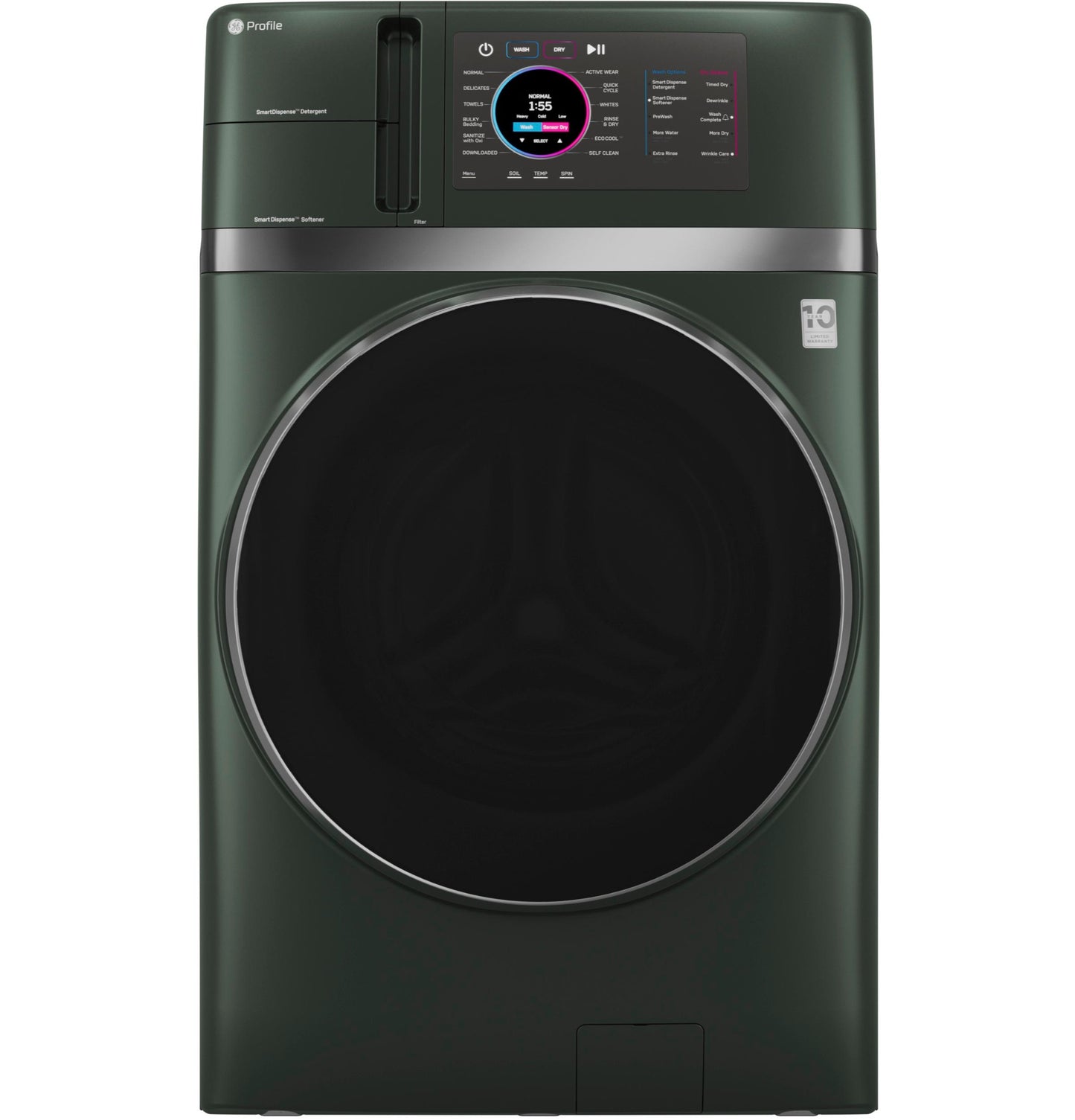 Ge Appliances PFQ97HSPVGN Ge Profile™ Energy Star® 4.8 Cu. Ft. Capacity Ultrafast Combo With Ventless Inverter Heat Pump Technology Washer/Dryer