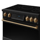 Thor Kitchen RSI36BBRZ 36 Inch Professional Induction Range With Tilt Panel Touch Control In Black And Bronze Gordon Ramsay Series