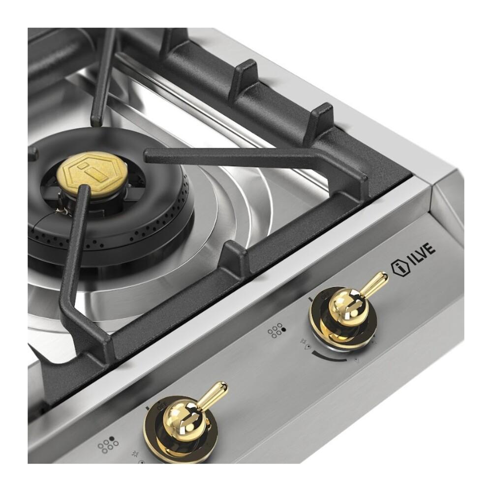 Ilve UHCP965FNSSG Ilve Uhcp965Fnssg Nostalgie Ii 36 Inch Built-In Gas Cooktop With Griddle, In Stainless Steel (Natural Gas)