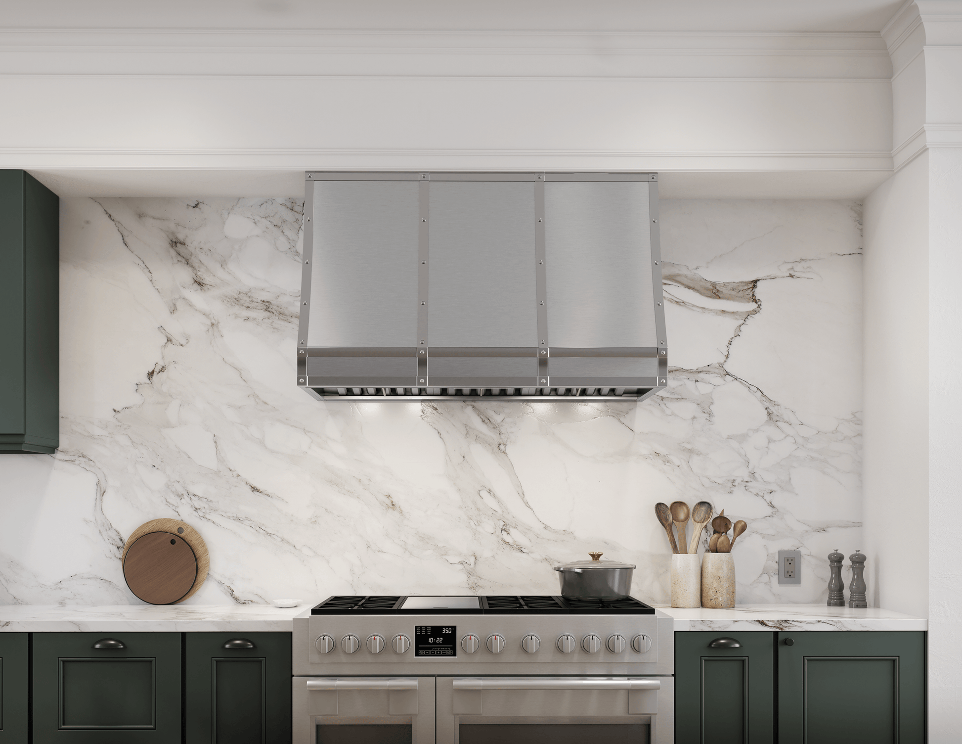 Zephyr CHFT48ASX Forte Wall Custom Hood, 48In, Ss, Body Only Insert Sold Separately