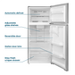 Element Appliance ERT16CGDS Element 16.0 Cu. Ft. Top Freezer Refrigerator - Stainless Steel, Energy Star