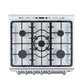 Forno FFSGS111630WHT Forno Leonardo Espresso 30-Inch White Gas Range, 5 Burners, 39,500 Btu, 5 Cu.Ft Convection Oven