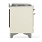 Ilve UMD40FNR3AWCLP Ilve Umd40Fnr3Awclp Majestic Iii 40 Inch Dual Fuel Range With 6 Burners And Griddle, Dual Function Burner Up To 25,000 Btu (Liquid Propane, Triple Glass Door, Antique White, Chrome)