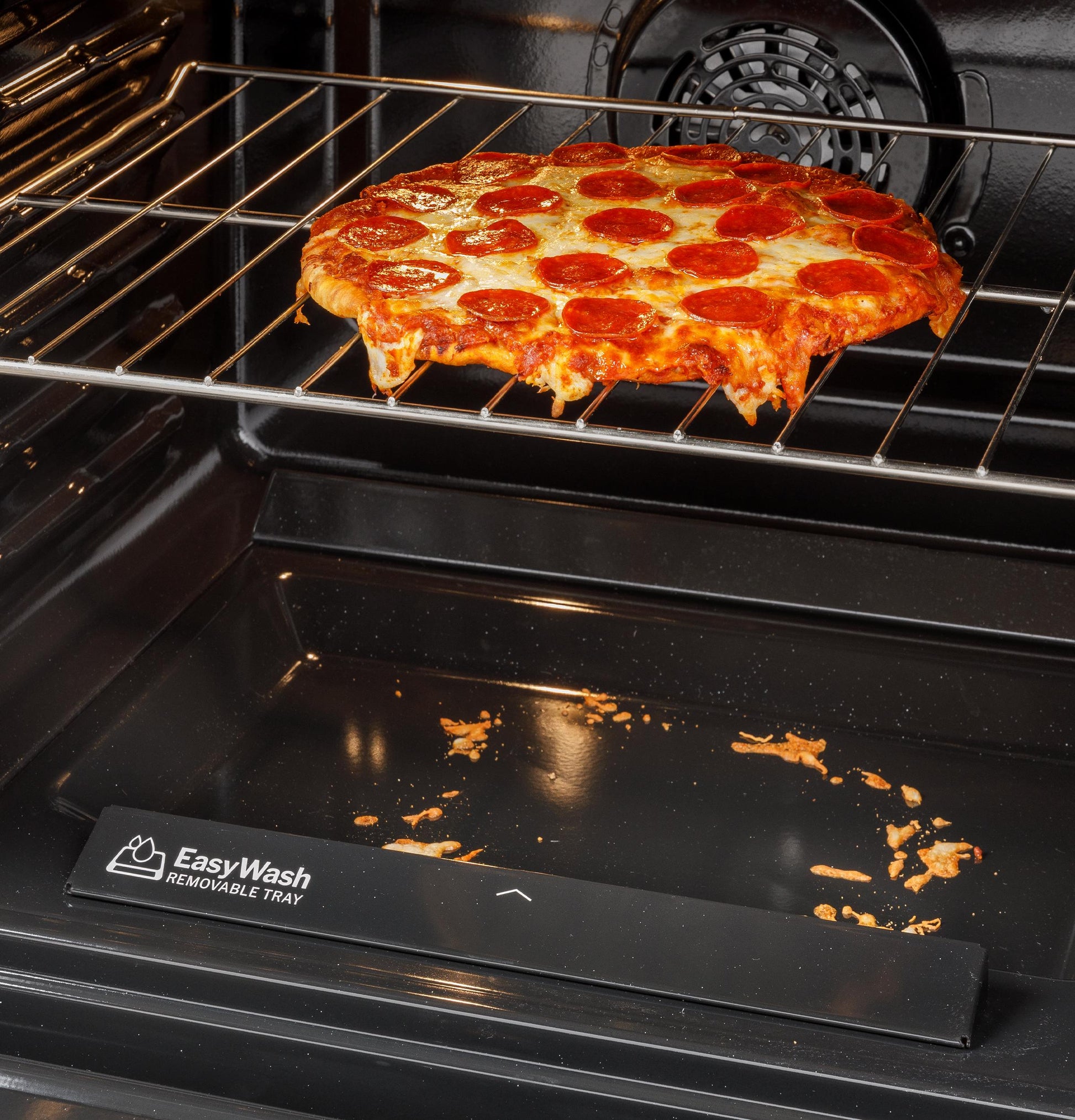 Ge Appliances GRS600AVFS Ge® 30" Slide-In Electric Convection Range With No Preheat Air Fry And Easywash™ Oven Tray
