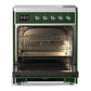 Ilve UMIB30NR3EGC Ilve Umib30Nr3Egc Majestic Iii 30 Inch Induction Range With 4 Elements, 4 Cu. Ft. Oven Capacity (Triple Glass Door, Emerald Green, Chrome)
