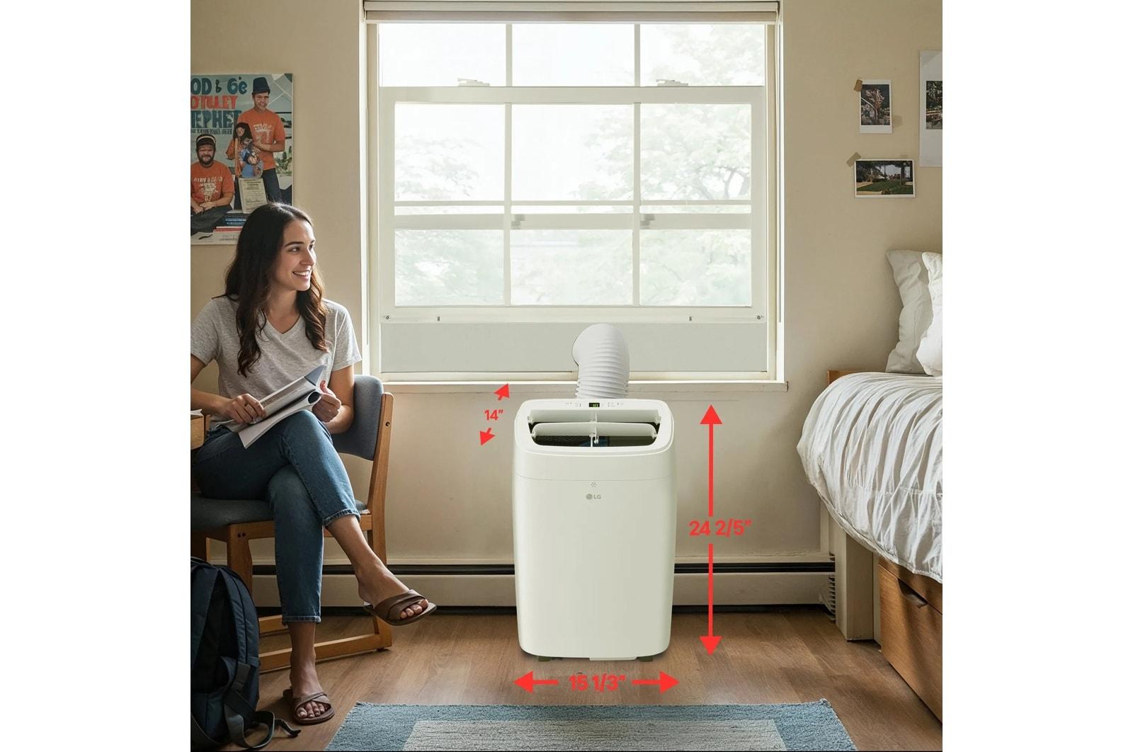 Lg LP0725WSSM 7,300 Btu (Sacc) / 11,000 Btu (Ashrae) Portable Air Conditioner, 300 Sq. Ft