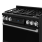 Thor Kitchen RSG36BSS 36 Inch Professional Gas Range With Tilt Panel Touch Control In Stainless Black/Stainless Steel Gordon Ramsay Series - Rsg36B-Ss