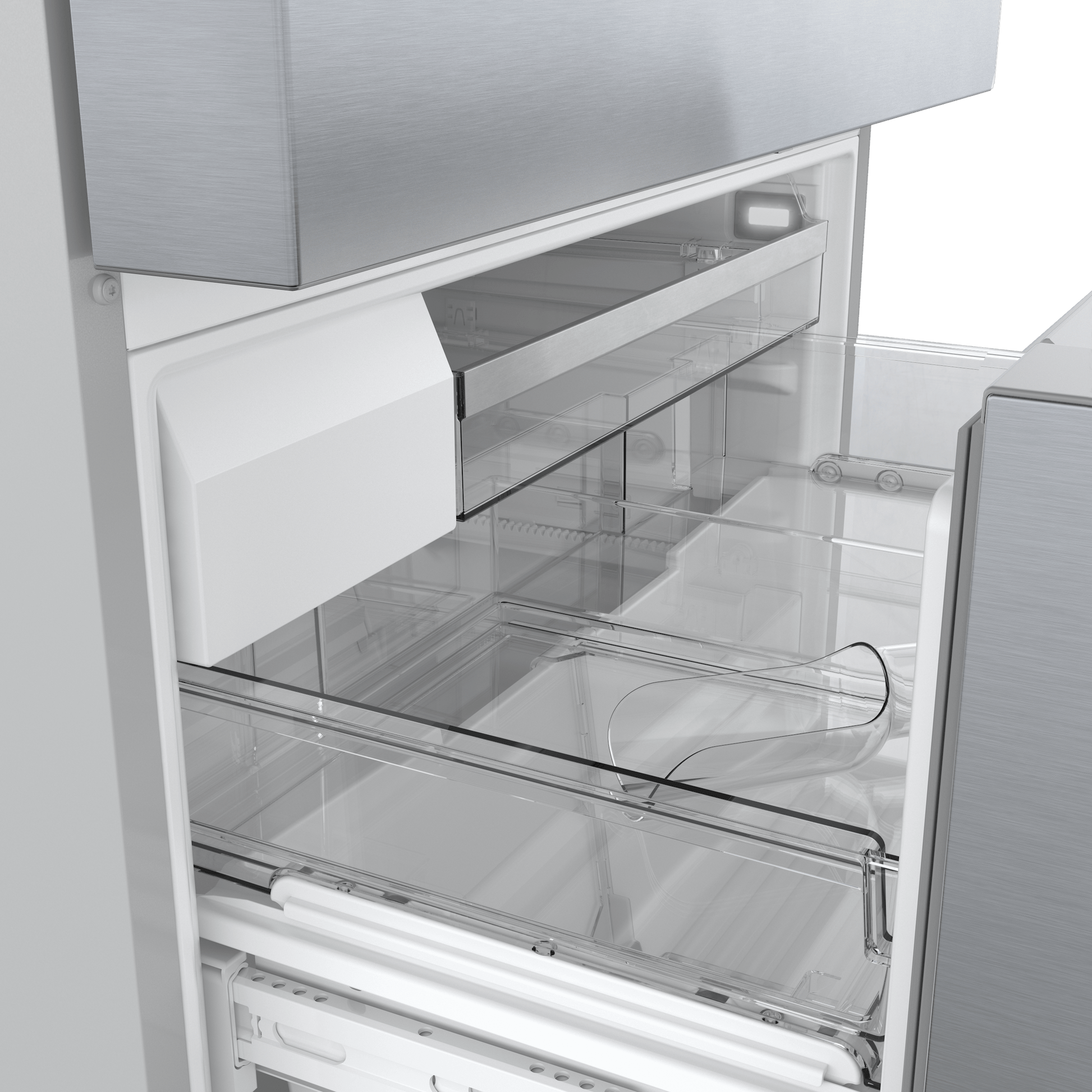 Bosch B36CL84ENS 800 Series, French Door Bottom Freezer, Multi Door, 36'', Brushed Steel (With Anti-Fingerprint)