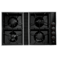 Jennair CVGX2423B Expressions Collection Gas Downdraft Cooktop, 34