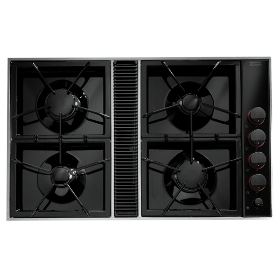 Jennair CVGX2423B Expressions Collection Gas Downdraft Cooktop, 34"