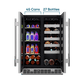 Element Appliance EFB24DES Cellara By Element 24 In., 27 Bottle And 45 Can Dual Zone French Door Wine And Beverage Cooler - Efb24Des