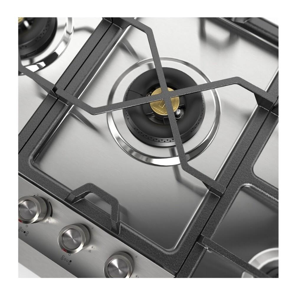 Ilve UHCPMT125SS Ilve Uhcpmt125Ss Panoramagic 48 Inch Built-In Gas Cooktop With Total Black Brass Burners, In Stainless Steel (6 Sealed Burners, Natural Gas)