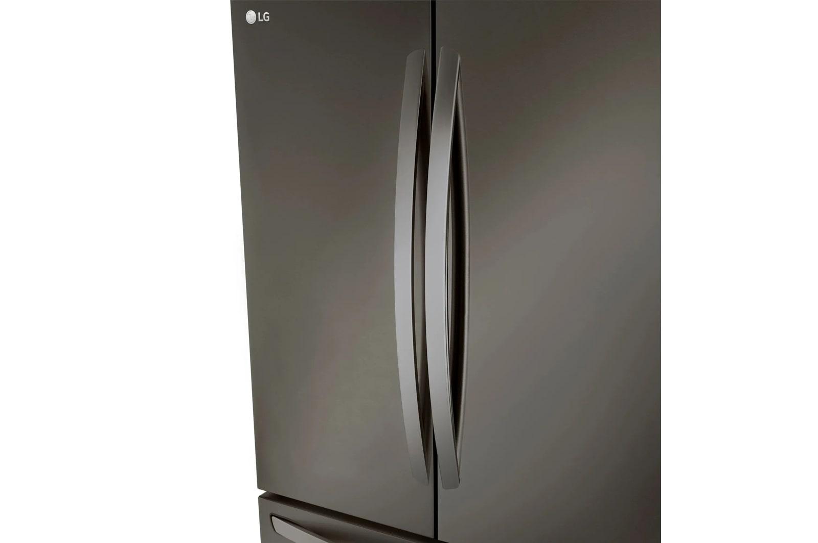 Lg LRFLC2706D 36" Wide, 27 Cu Ft. 3 Door French Door, C/Depth Refrigerator With Internal Water Dispenser, Printproof Black Stainless Steel