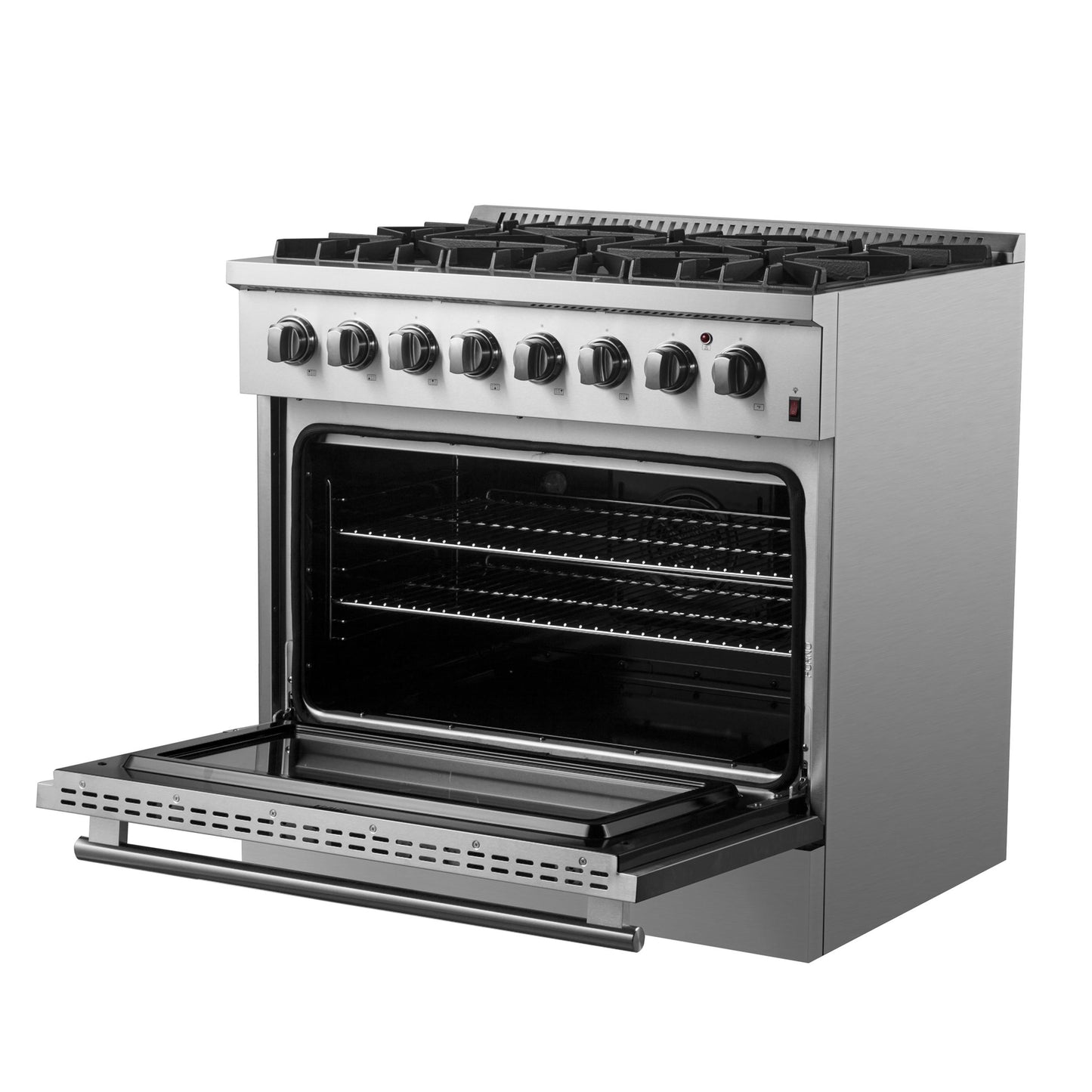 Forno FFSGS619736 Forno Marco 36-Inch Dual Fuel Range, Stainless Steel, 6 Burners, 67,000 Btu, True Convection Oven, Energy Efficient