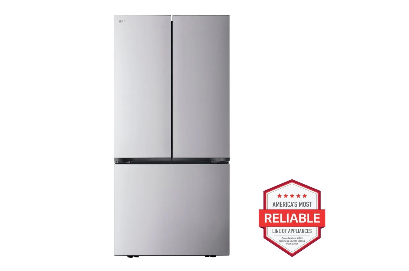 Lg LF25Z6211S 25 Cu. Ft. Counter-Depth Max™ With Zero Clearance™ 3-Door French Door Refrigerator With Thin Door Design