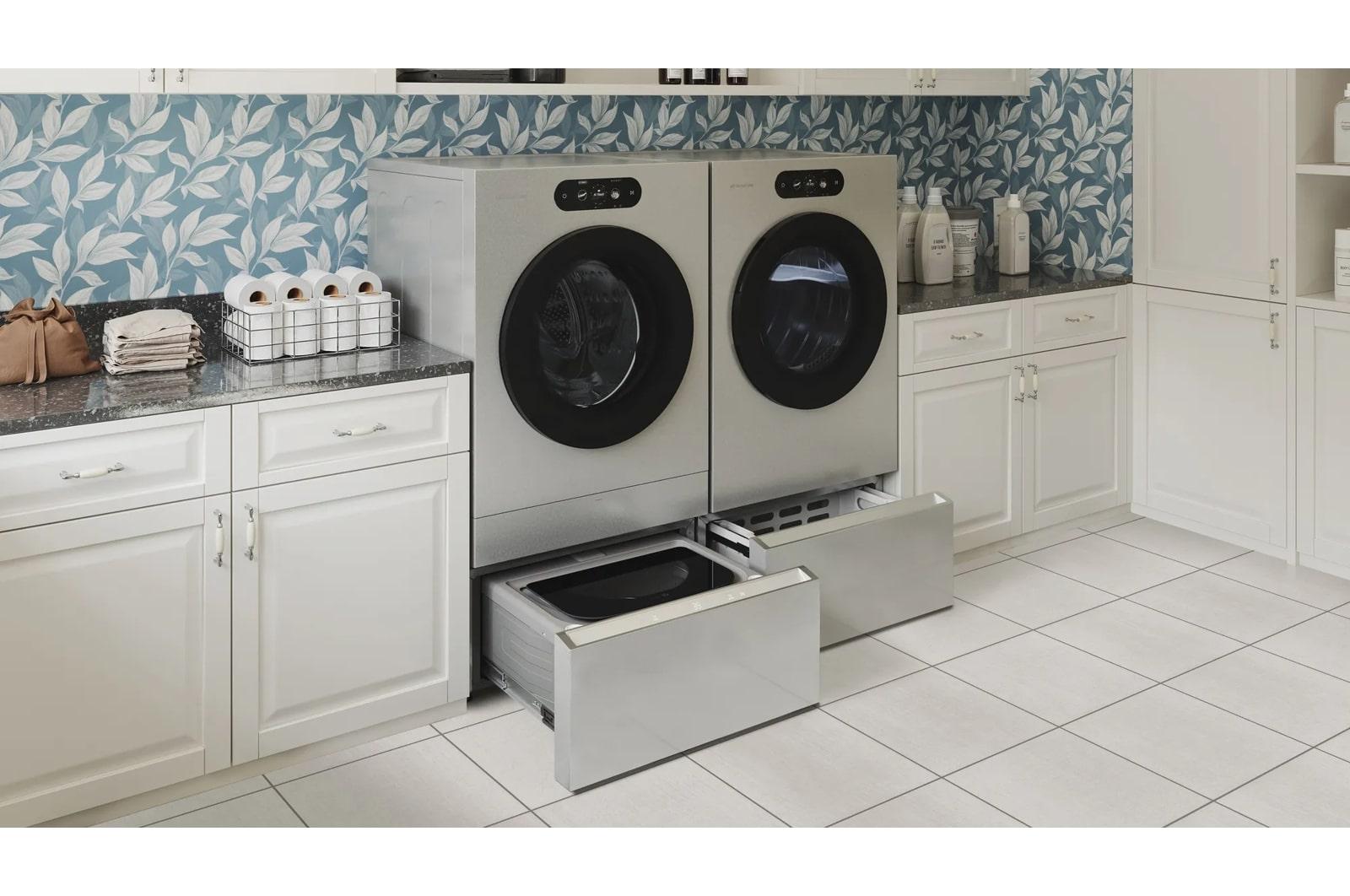 Lg WD405CS Lg Signature 1.0 Cu. Ft. 29" Sidekick™ Pedestal Washer, Lg Twinwash™ Compatible