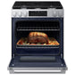 Samsung NSG90H63SR Bespoke Smart Slide-In Dual Fuel Range Pro Style Elite Design Illuminated Knobs Air Fry Max