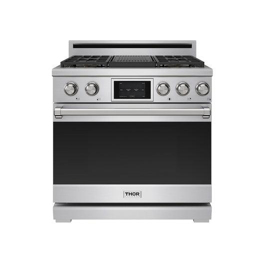 Thor Kitchen XRD36E 36 Inch X Series Professional Freestanding Dual Fuel Gas Range
