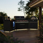 Forno FODKT2551BLK Forno All Aperto 87,600 Btu Outdoor Kitchen, 4 Burners, Infrared Burners, Side Burner, Black Sintered Stone Countertops, Gas Pizza Oven, Sink Module, Bar & Beverage Center
