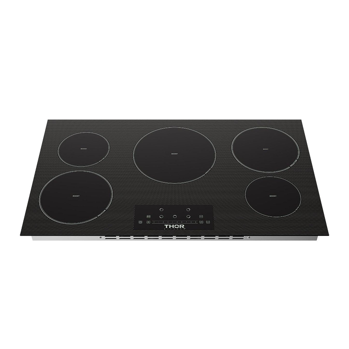 Thor Kitchen PIH36 36 Inch 5-Element Induction Cooktop In Black With Touch Controls