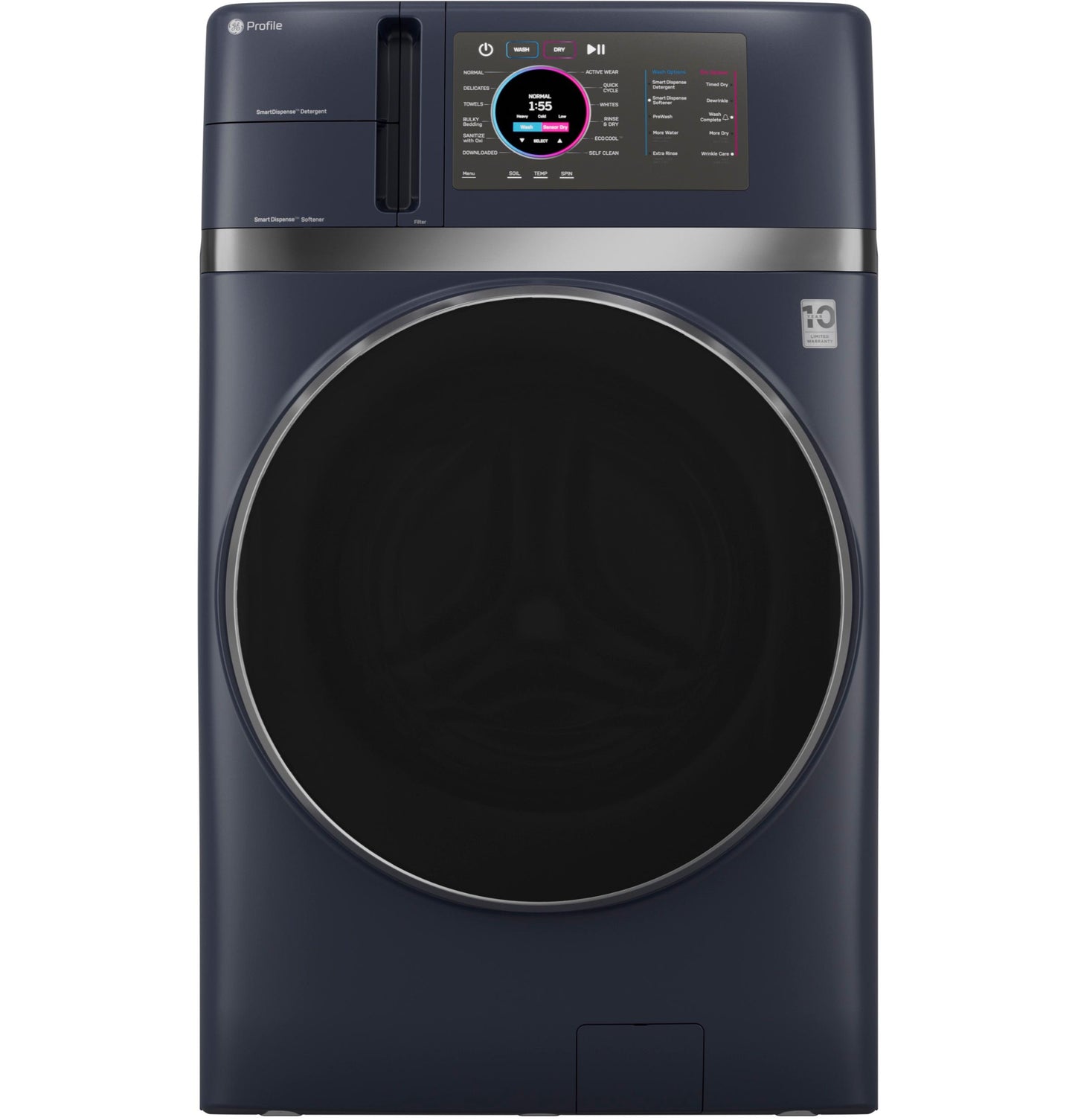 Ge Appliances PFQ97HSPVRS Ge Profile™ Energy Star® 4.8 Cu. Ft. Capacity Ultrafast Combo With Ventless Inverter Heat Pump Technology Washer/Dryer