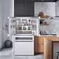 Bosch B36CL84ENW 800 Series, French Door Bottom Mount Refrigerator, Glass Door, 36'', White, Total No Frost