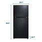 Element Appliance ERT18CSEB Element 18.1 Cu. Ft. Top Freezer Refrigerator - Black, Energy Star