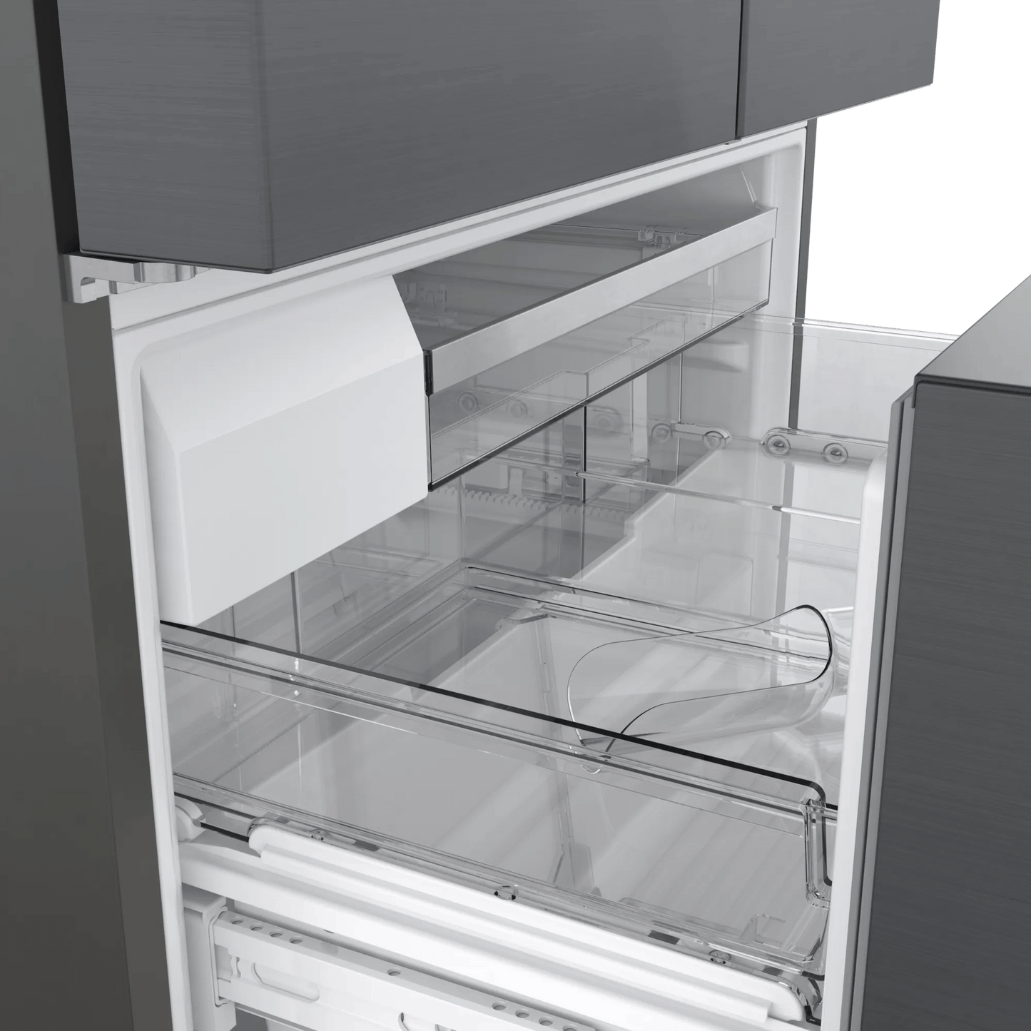 Bosch B36CT84SNB 800 Series, French Door Bottom Freezer, Multi Door, 36'', Black Inox-Antifingerprint