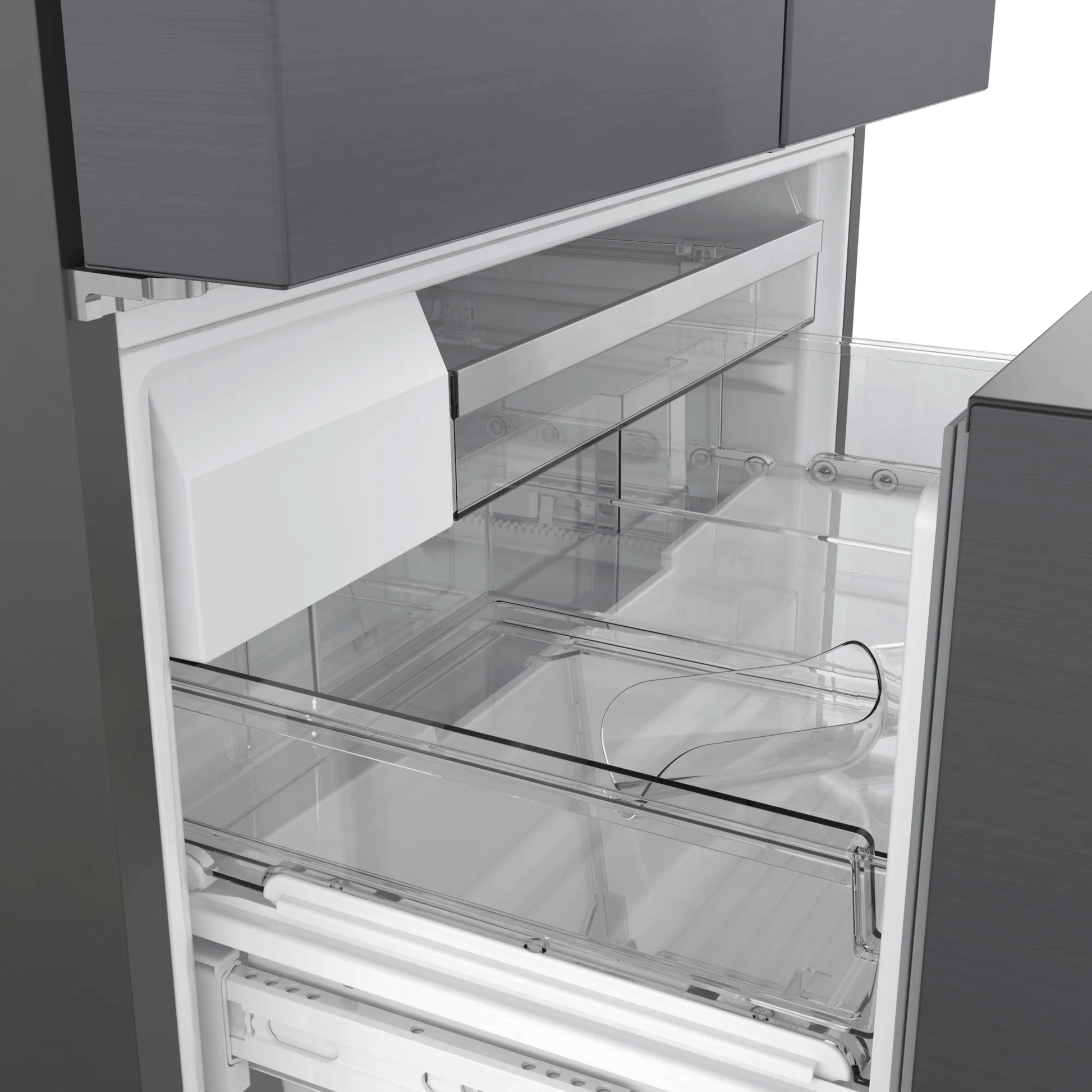 Bosch B36CT84SNB 800 Series, French Door Bottom Freezer, Multi Door, 36'', Black Inox-Antifingerprint