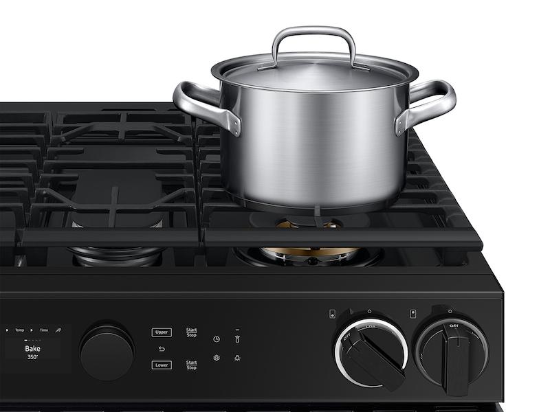 Samsung NSY6DG8550SR Bespoke Smart Slide-In Dual Fuel Range 6.3 Cu. Ft. With Flex Duo™ & Illuminated Precision Knobs In Stainless Steel