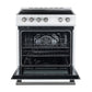 Forno FFSEL601230WHT Forno Leonardo Espresso 30-Inch White Electric Range, True Convection, Energy Efficient