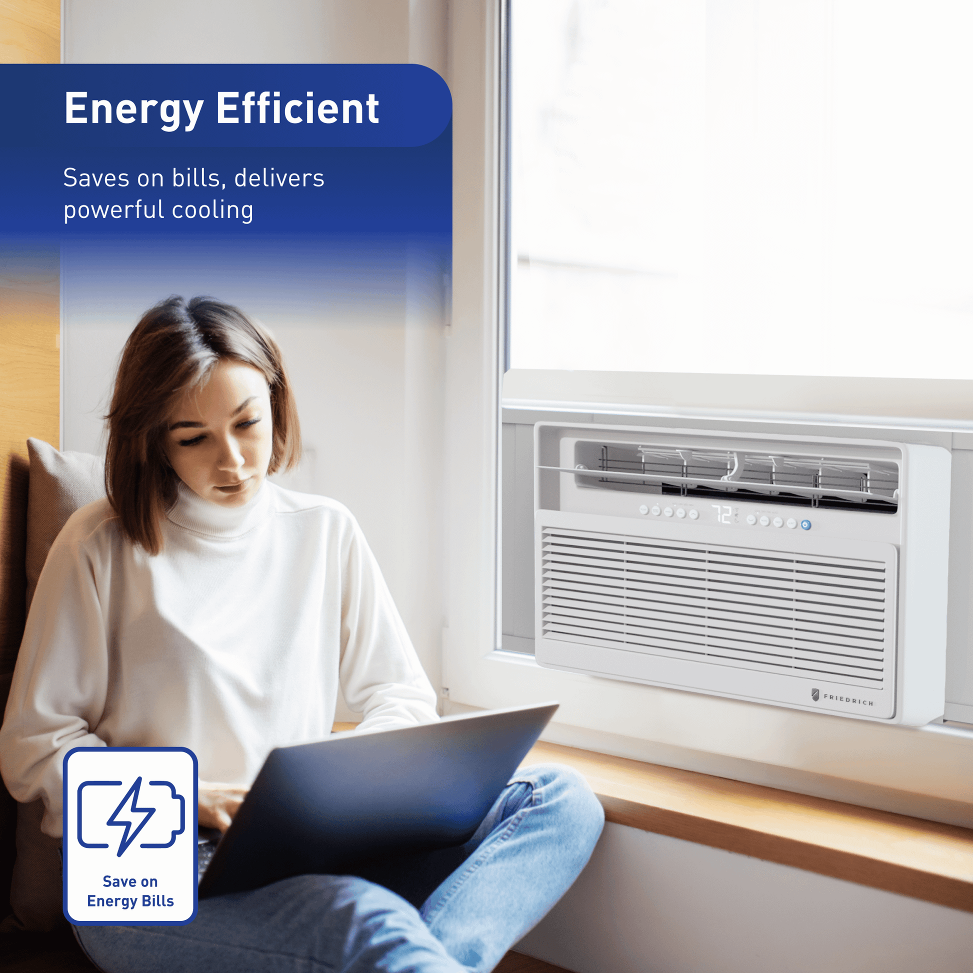 Friedrich CCF10B10C Friedrich Chill Premier 10,000 Btu 115V Smart Window Air Conditioner - Cool Only