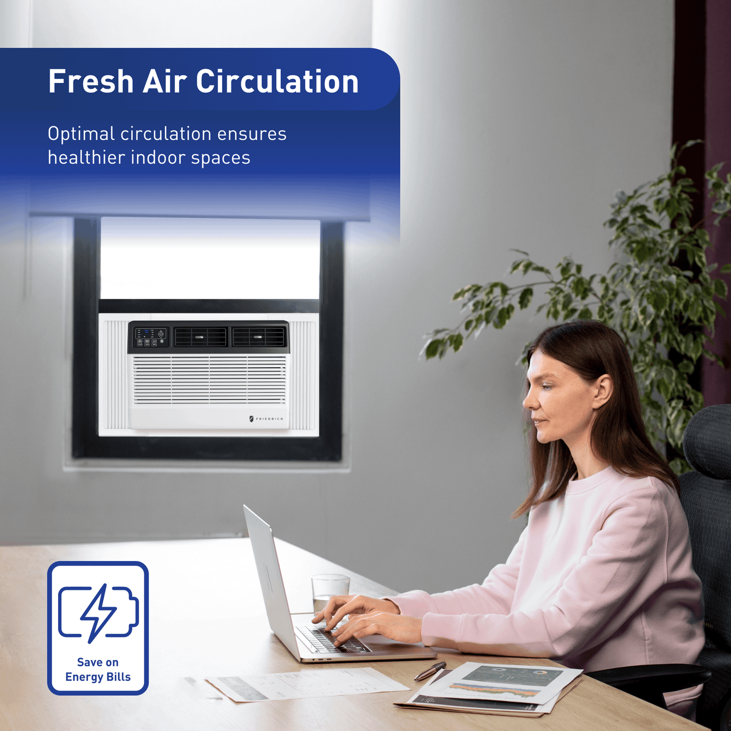 Friedrich CCF10B10C Friedrich Chill Premier 10,000 Btu 115V Smart Window Air Conditioner - Cool Only