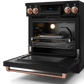 Thor Kitchen RSE30BRSG 30 Inch Professional Electric Range With Tilt Panel Touch Control In Black/Rose Gold Gordon Ramsay Series - Rse30B-Rsg