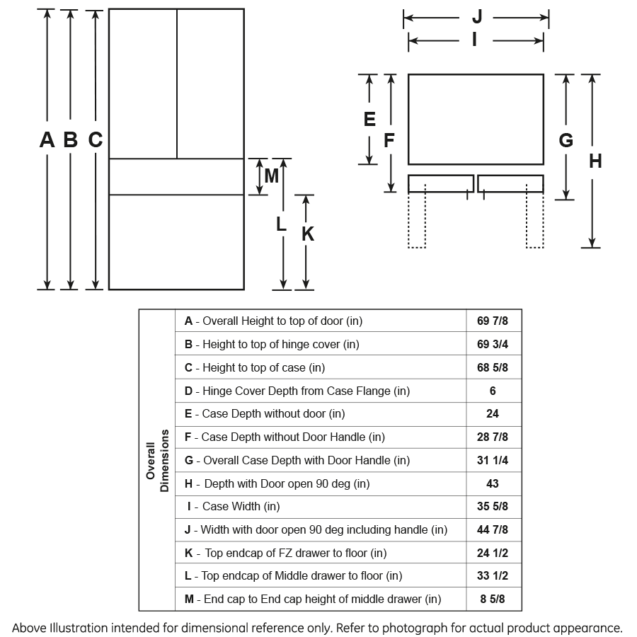 Ge Appliances PXD22BYPFS Ge Profile&#8482; 22.4 Cu. Ft. Smart Counter-Depth Fingerprint Resistant 4-Door French-Door Refrigerator With Door In Door