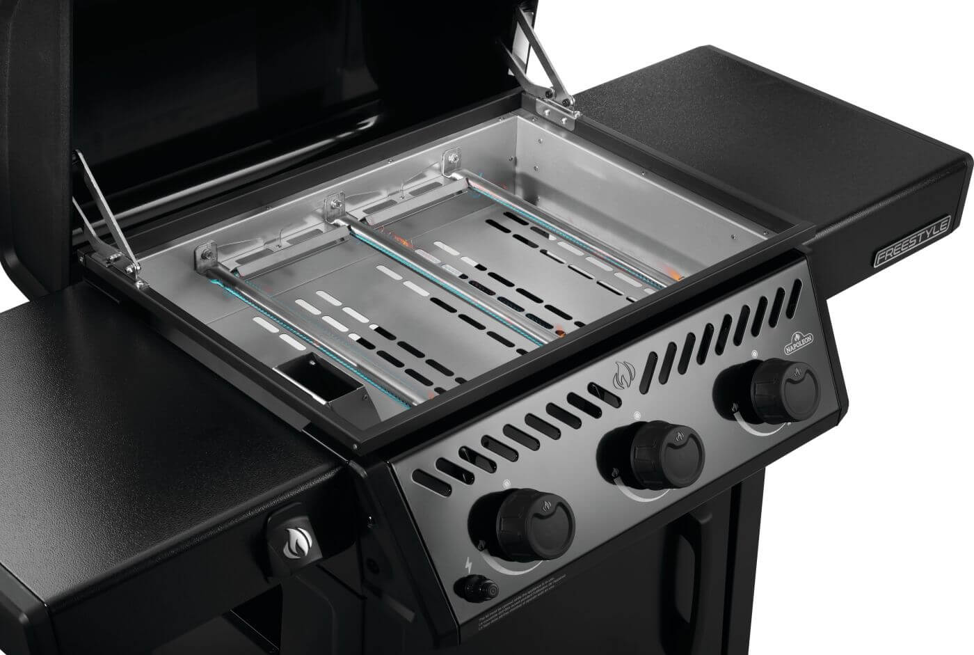 Napoleon Bbq F24DFTPK Freestyle 24 Inch Pre-Seasoned Non-Stick Griddle , Propane, Black