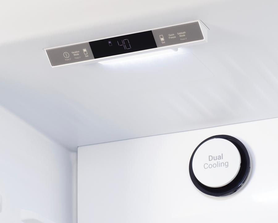 Summit FFBF172W 30" Wide Bottom-Mount Refrigerator-Freezer, Counter Depth