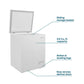 Element Appliance ECF50MD2EW Element 5.0 Cu. Ft. Chest Freezer - White (Ecf50Md2Ew)