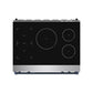 Thor Kitchen RSI36BLU 36 Inch Professional Induction Range With Tilt Panel Touch Control In Stainless Steel And Blue Gordon Ramsay Series