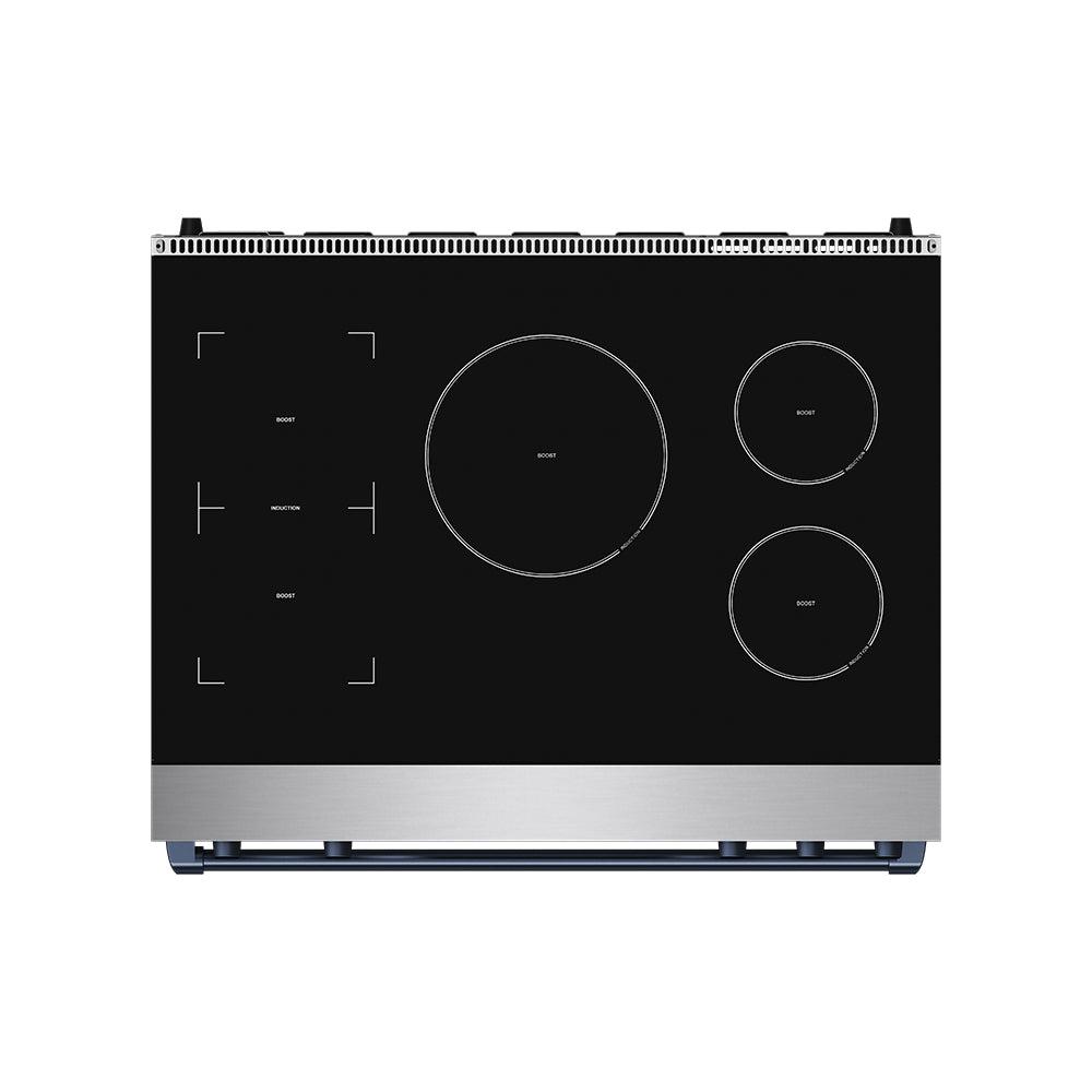 Thor Kitchen RSI36BLU 36 Inch Professional Induction Range With Tilt Panel Touch Control In Stainless Steel And Blue Gordon Ramsay Series