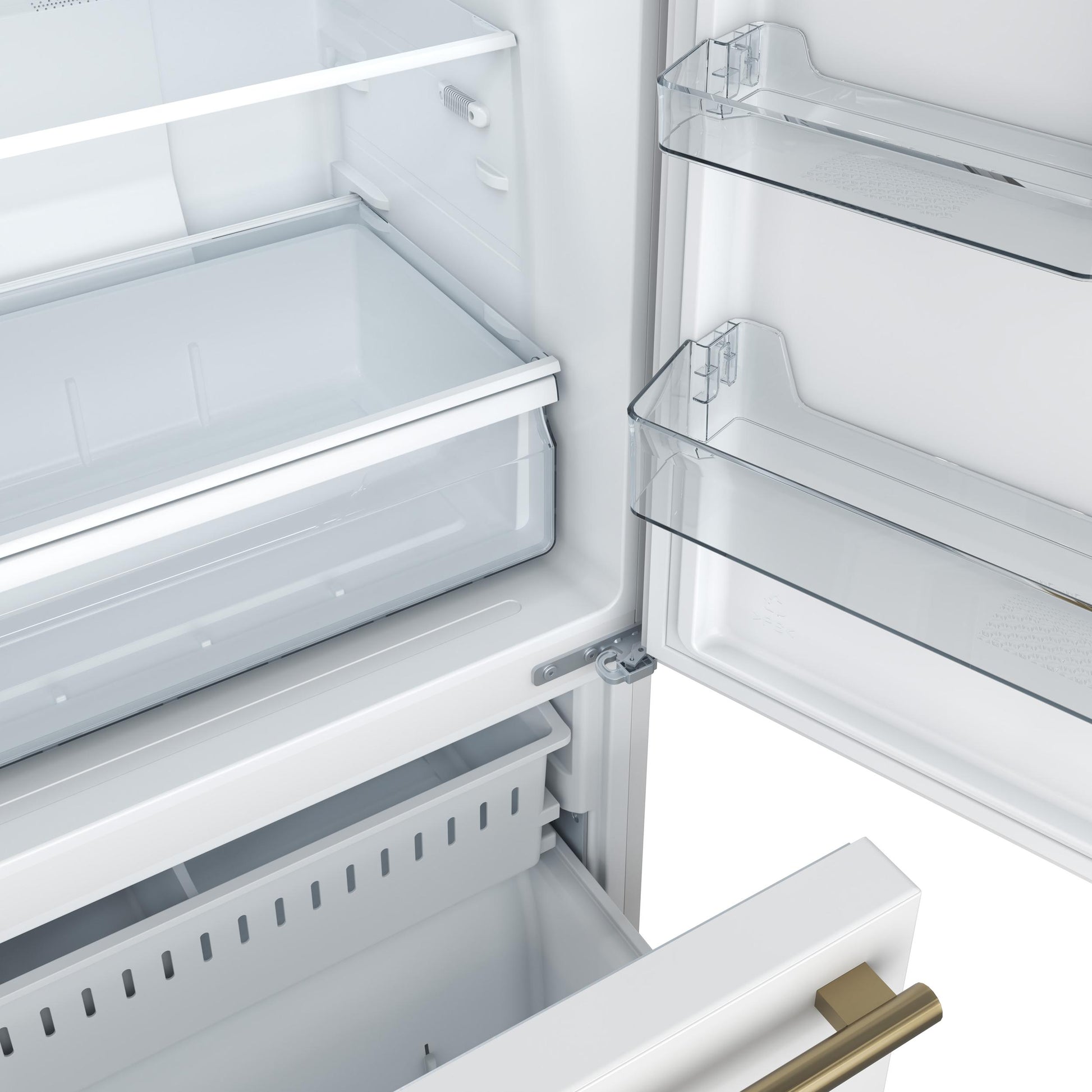Forno FFFFD178531WHT Forno Milano Espresso 31-Inch Bottom Freezer Refrigerator, White, 17.2 Cu.Ft Capacity, Energy Efficient