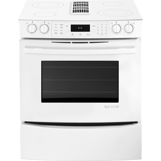 Jennair JES9800CAF Slide-In Electric Downdraft Range With Convection, 30"