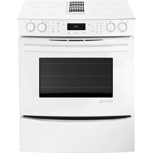 Jennair JES9800CAF Slide-In Electric Downdraft Range With Convection, 30"