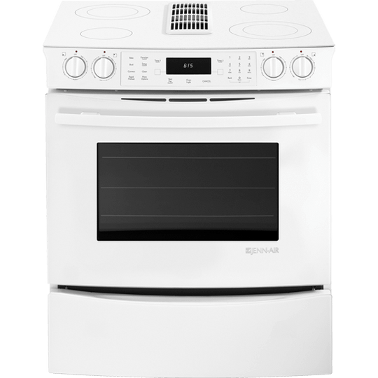 Jennair JES9800CAF Slide-In Electric Downdraft Range With Convection, 30"