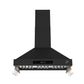 Forno FRHWM550336BLK Forno Venezia 36 Inch Wall-Mounted Range Hood In Black With Touch Controls And Baffle Filters