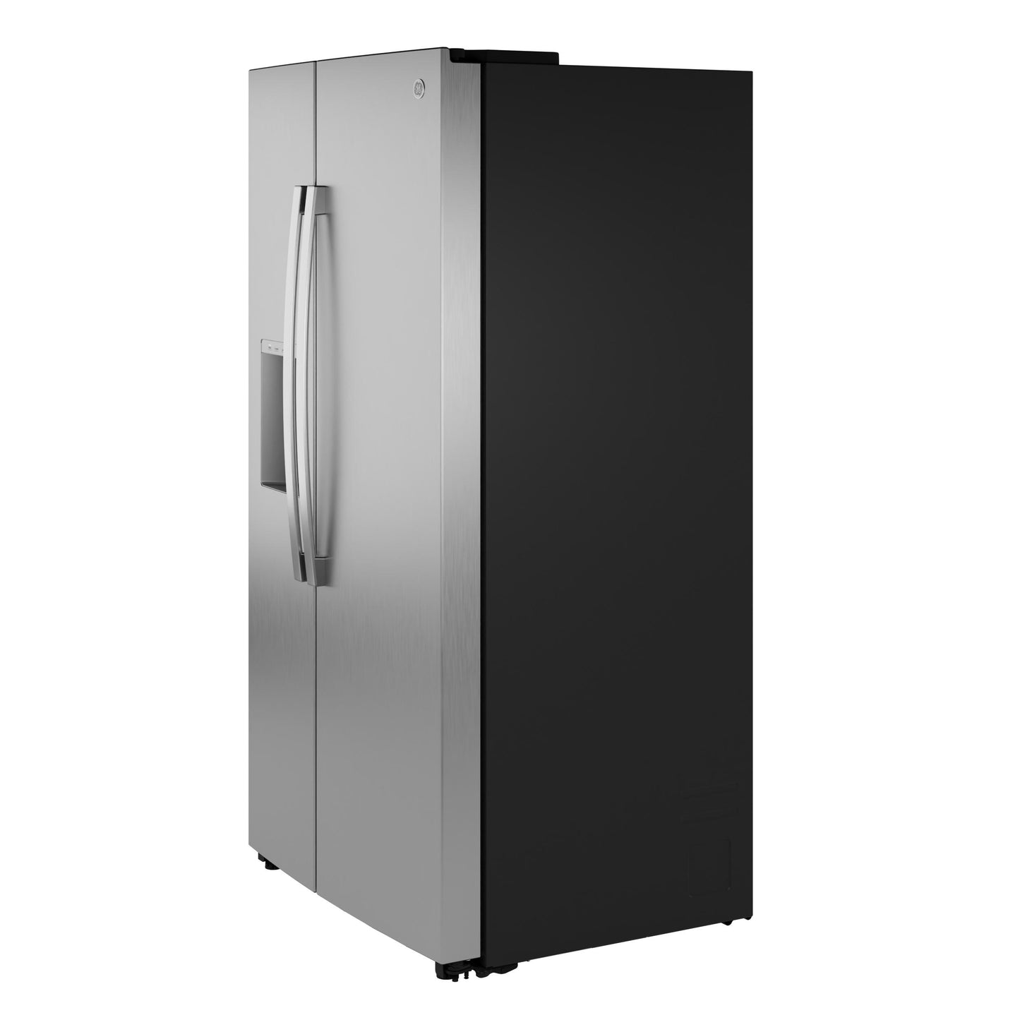 Ge Appliances GZS24PYYFS Ge® 23.5 Cu. Ft. Counter-Depth Side-By-Side Refrigerator With Led Light Walls And Extra Tall Dispenser