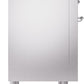 Ilve UPI366NMPSSC Nostalgie Ii 36 Inch Electric Freestanding Range In Stainless Steel With Chrome Trim